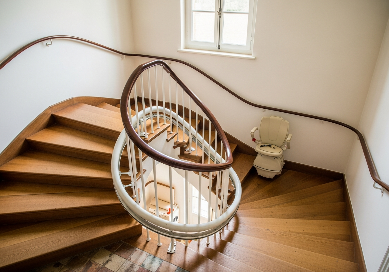 Installation de Monte-Escalier Tournant sur-mesure à Rennes
